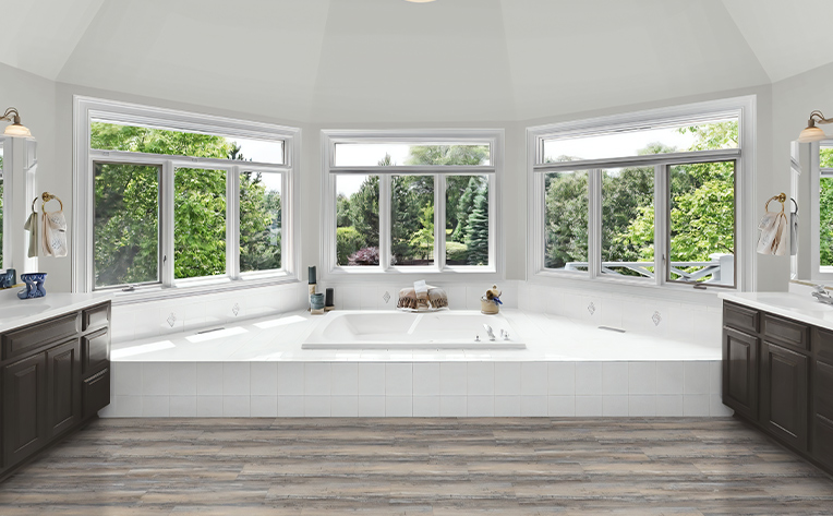 canada luxury vinyl bathroom